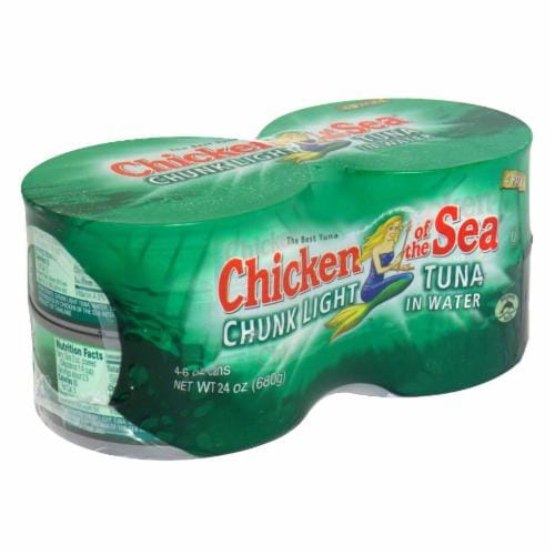 Chicken of the Sea Chunk Light Tuna in Water Perspective: front