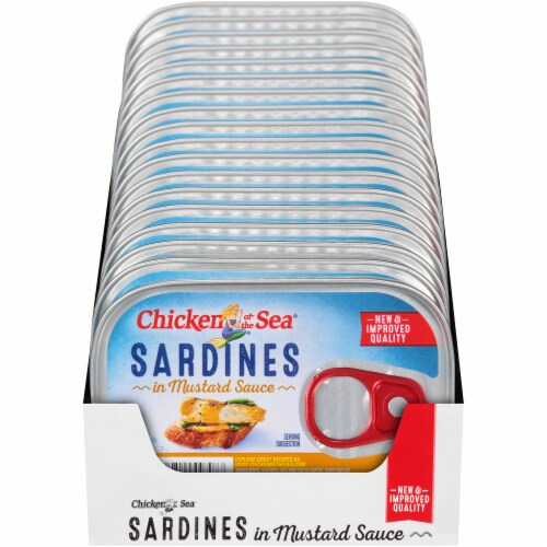 Chicken of the Sea® Wild-Caught Sardines in Mustard Sauce Case Sale Perspective: front