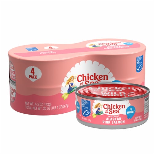 Chicken of the Sea Chunk Style Pink Salmon Perspective: front