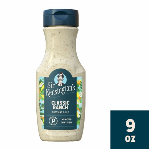 Sir Kensington's Classic Ranch Dressing Sauce Dip Perspective: front