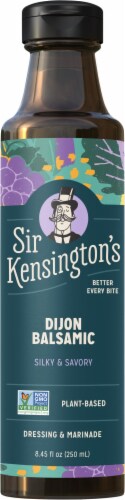 Sir Kensington's Keto & Paleo Dijon Balsamic Vinaigrette Gluten-Free Vegan Dressing & Marinade Perspective: front
