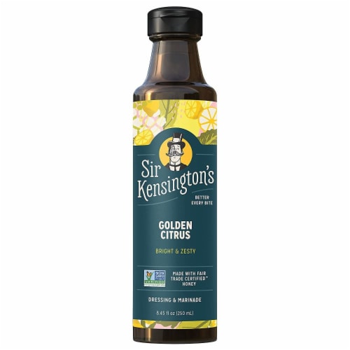 Sir Kensington's Keto & Paleo Golden Citrus Vinaigrette Gluten-Free Dressing & Marinade Perspective: front