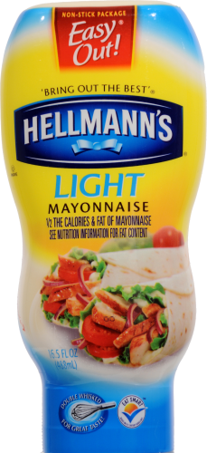 Hellmann's Light Mayonnaise Squeeze Bottle Perspective: front