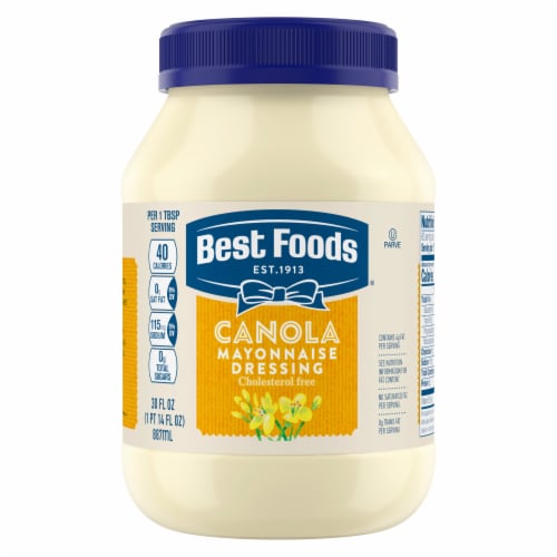 Best Foods® Cholesterol Free Canola Mayonnaise Perspective: front