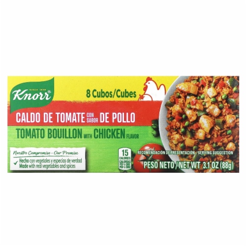Knorr Chicken Flavor Tomato Savory Sauce Bouillon Perspective: front