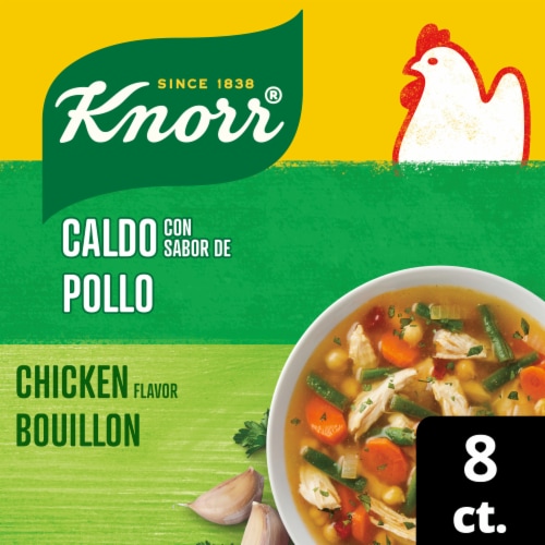 Knorr® Chicken Flavor Bouillon Cubes Perspective: front