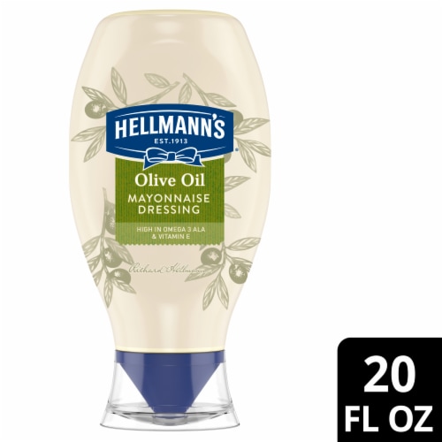 Hellmann's with Olive Oil Mayonnaise Dressing Perspective: front