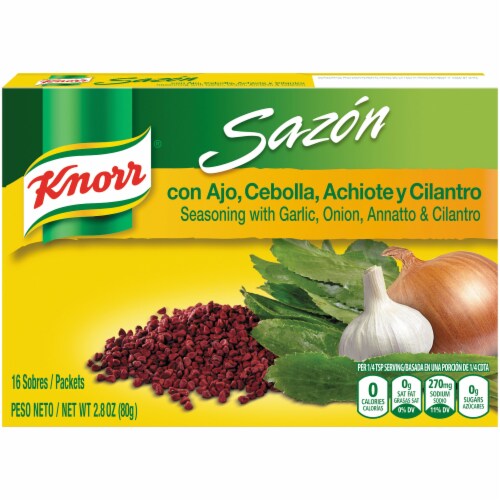 Knorr® Sazon Garlic Onion Annatto & Cilantro Seasoning Perspective: front