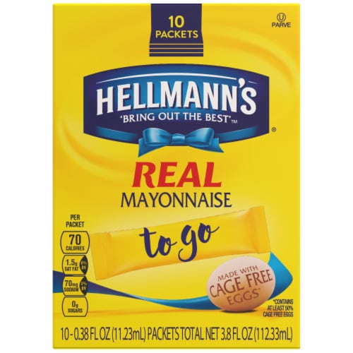 Hellmanns Real Mayonnaise To Go Packets