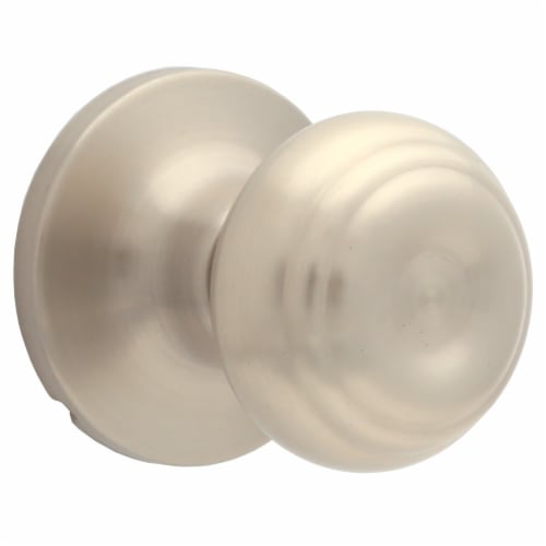 Atlas Classic Passage Door Knob - Satin Nickel Perspective: front