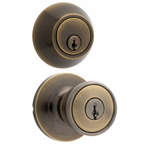 Atlas Antique Bronze Lock Combo Kit Perspective: front