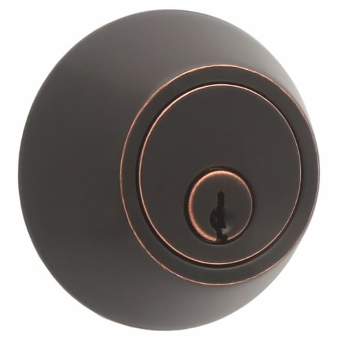 Atlas Oil Rubbed Bronze Single Cylinder Deadbolt Perspective: front