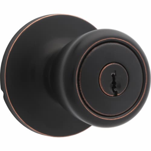 Atlas Tulip Entry Door Knob - Oil Rubbed Bronze Perspective: front
