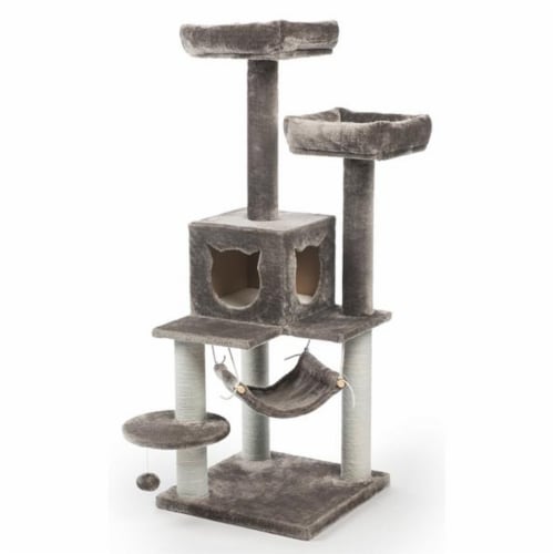 Prevue Pet Products Kitty Power Paws Party Tower Furniture Perspective: front