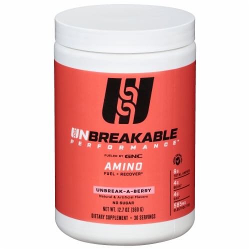 GNC Unbreakable Performance™ Unbreak-A-Berry Amino Dietary Supplement Perspective: front