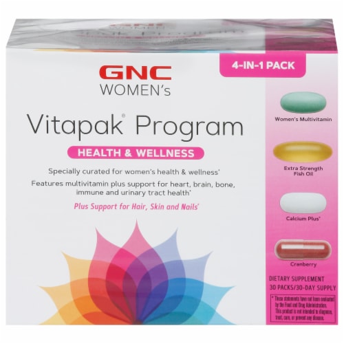GNC Women's Health & Wellness Vitapak® Program Perspective: front