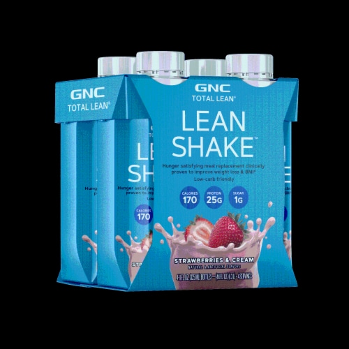 GNC Total Lean® Strawberries & Cream Lean Shake, 4 ct / 11 fl oz - Fry's  Food Stores