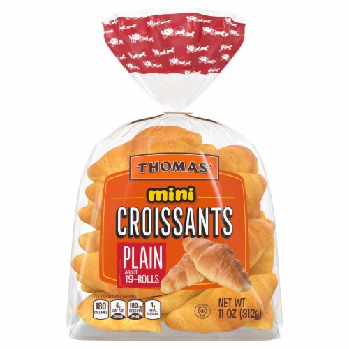 Thomas' Plain Mini Croissant Perspective: front
