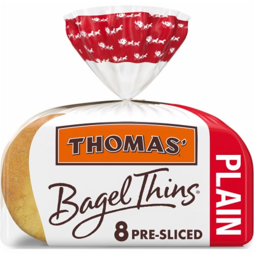 Thomas' Plain Bagel Thins, 8 pc / 1.63 oz - Fry’s Food Stores