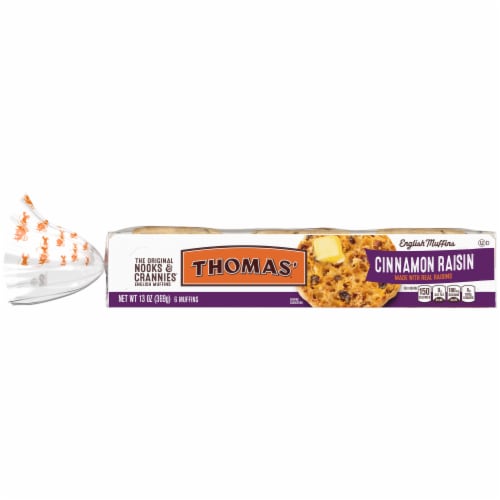 Thomas Cinnamon Raisin English Muffin Perspective: front