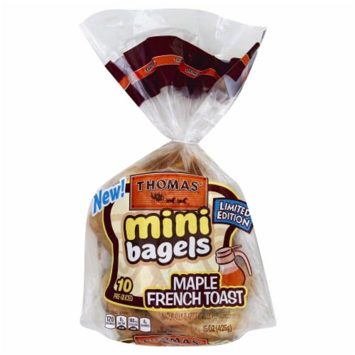 Thomas'® Maple French Toast Mini Bagels Perspective: front