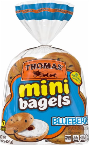 Thomas'® Blueberry Mini Bagels Perspective: front