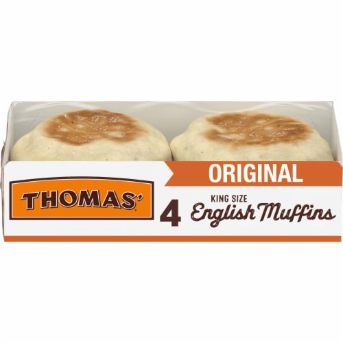 Thomas' Original King Size English Muffins Perspective: front