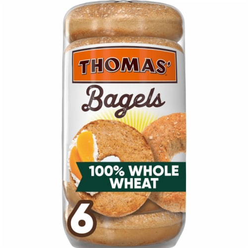 Thomas' Whole Wheat Bagels Perspective: front