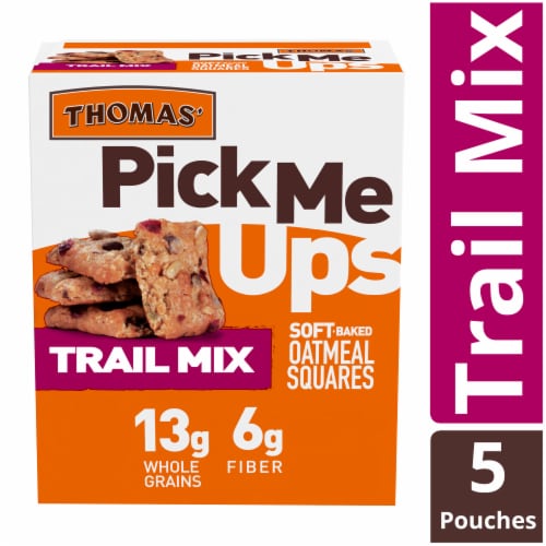 Thomas' Pick Me Ups Trail Mix Oatmeal Bars Perspective: front