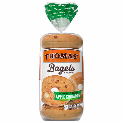 Thomas' Apple Cinnamon Bagels Perspective: front
