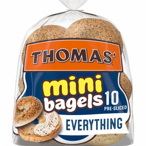 Thomas' Everything Mini Bagels Perspective: front