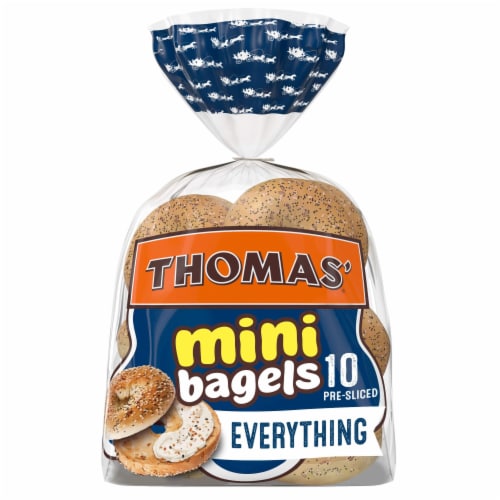 Thomas' Everything Mini Bagels Perspective: front