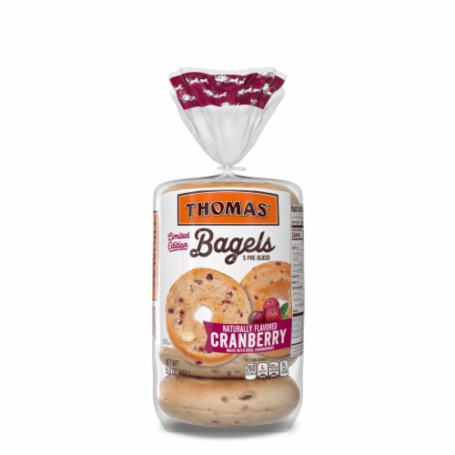 Thomas' Limited Edition Cranberry Bagels Perspective: front