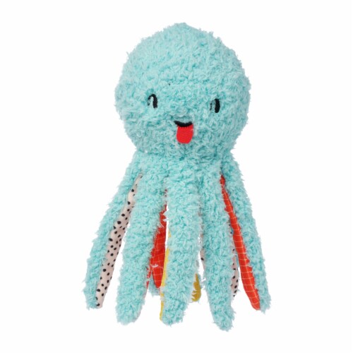 Manhattan Pet Toy Oddball Olga Octopus Fabric Covered Squeaker Dog Exercise Ball Toy Perspective: front