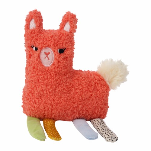 Manhattan Pet Toy Squinkles Suzie the Llama Sherpa-Style Soft Squeaker Dog Toy Perspective: front