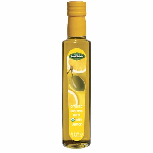 Organic Lemon Extra Virgin Olive oil 8.5 oz (Pack of 3) Perspective: front