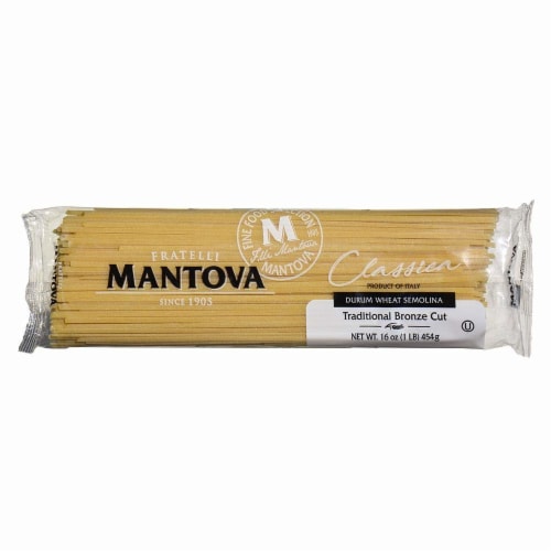 Fratelli Mantova Fu Vincenzo Traditional Bronze Cut Linguini Pasta Perspective: front