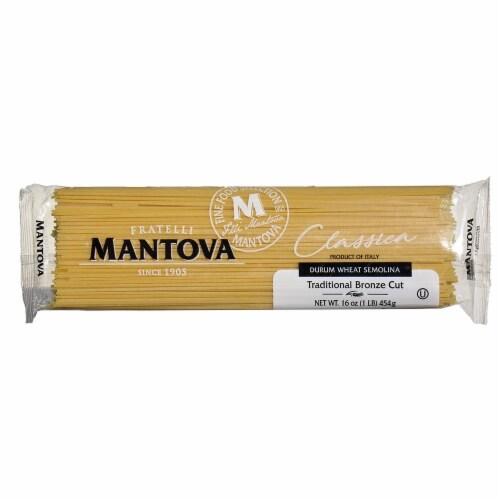 Fratelli Mantova Fu Vincenzo Traditional Bronze Cut Spaghetti Pasta Perspective: front