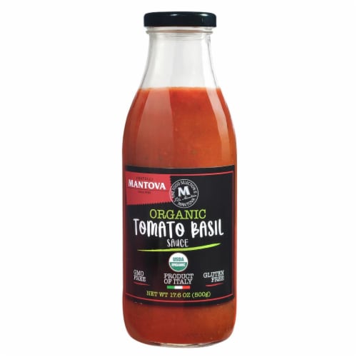 Italian Organic Tomato Basil Sauce 17.6 oz (Pack of 3) Perspective: front