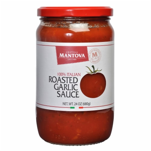 Italian Traditional Tomato Roasted Garlic Sauce 24 oz (Pack of 3) Perspective: front