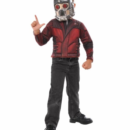 Imagine Guardians Of The Galaxy Star Lord Child Muscle Chest Shirt Set Costume Perspective: front