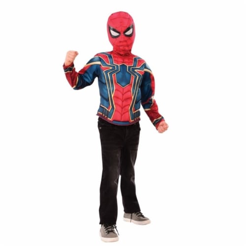 Imagine Spider-Man Muscle Chest Shirt Set, Medium Perspective: front