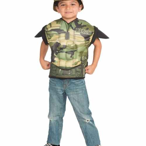 Imagine 275503 Army Combat Muscle Chest Shirt Set, One Size Perspective: front