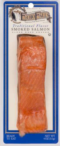 Echo Falls Traditional Flavor Smoked Salmon Perspective: front