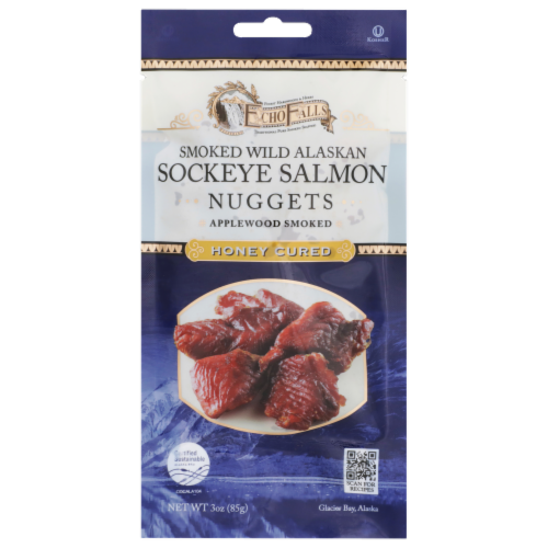 Ocean Beauty Echo Falls® Sockeye Salmon Candy Nuggets Perspective: front