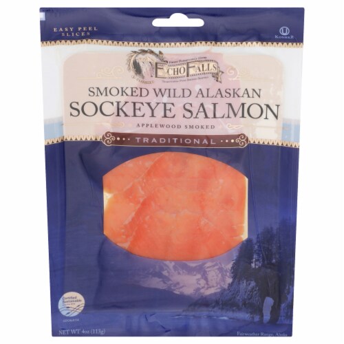 Echo Falls Applewood Smoked Wild Alaskan Sockeye Salmon