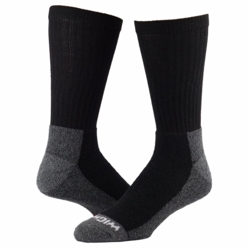 Wigwam® Black Work Crew Socks - L Perspective: front