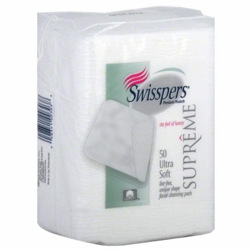 Swisspers Ultra Soft Square Face Cleansing Pads Perspective: front