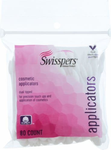 Swisspers® Cotton Cosmetic Applicators Perspective: front