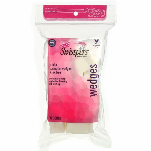 Swisspers Jumbo Cosmetic Wedges Perspective: front